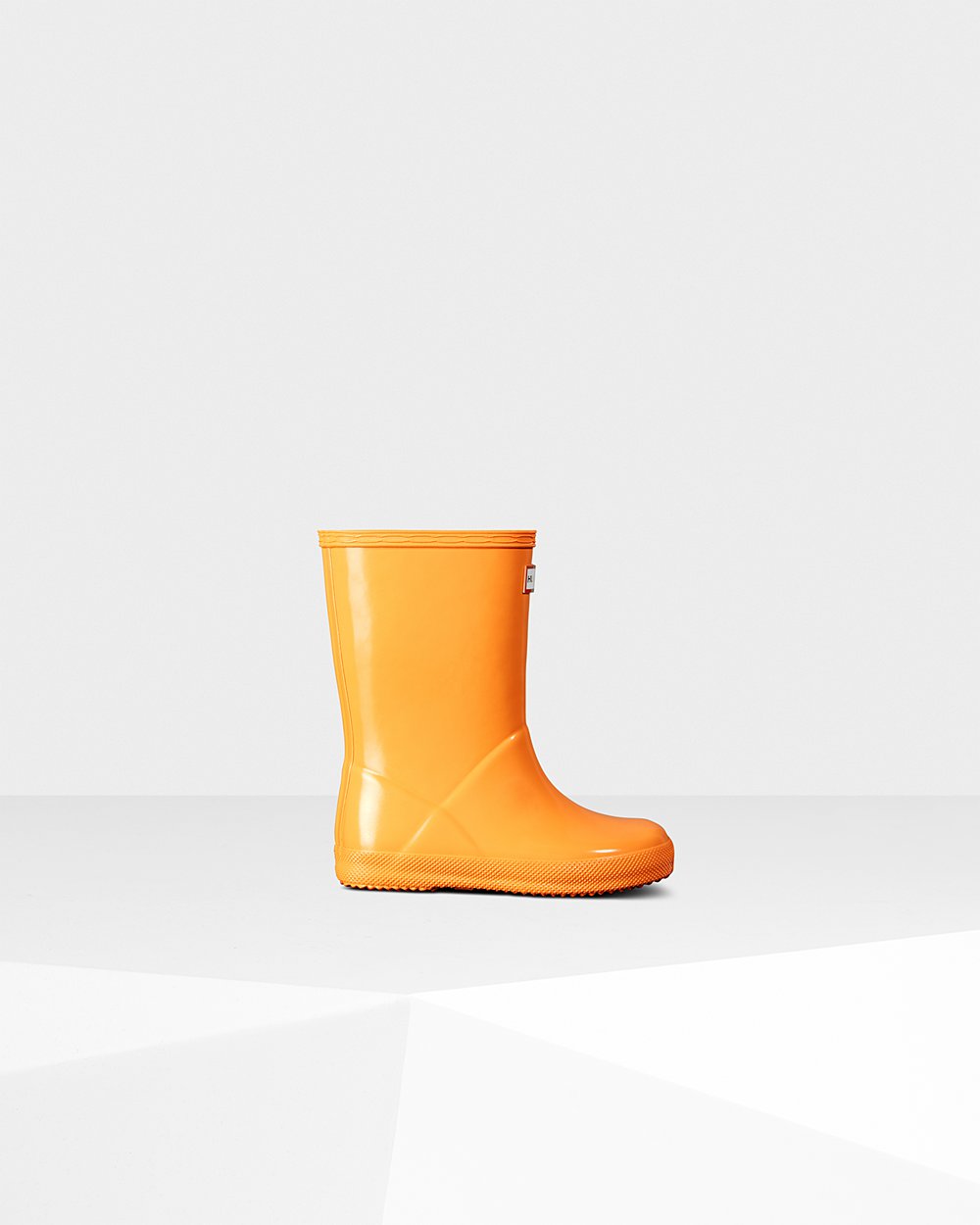 Kids Hunter Rain Boots Orange - Original First Classic Gloss - 0193458-JH